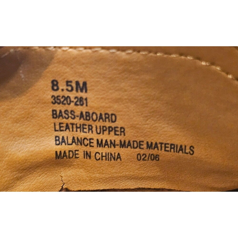 Bass Boater Aboard Women 8.5M Brown Leather Boat Shoes Mules Tassel Slip On - Picture 10 of 13